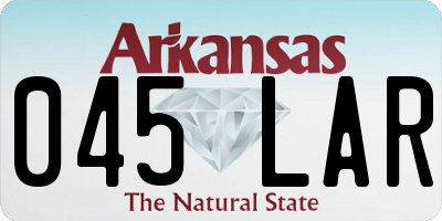 AR license plate 045LAR