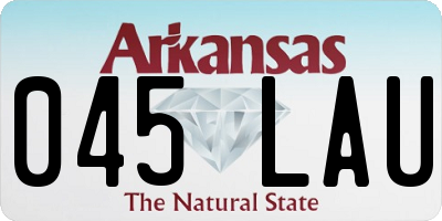 AR license plate 045LAU