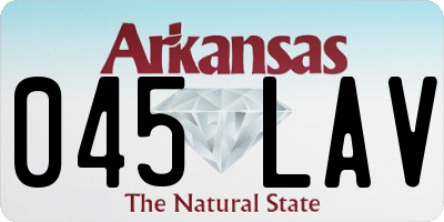 AR license plate 045LAV
