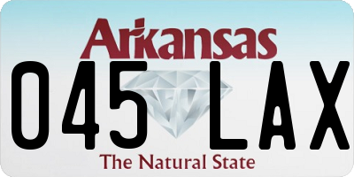AR license plate 045LAX