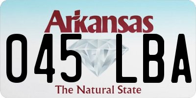 AR license plate 045LBA