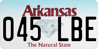 AR license plate 045LBE