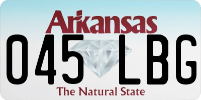 AR license plate 045LBG