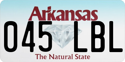 AR license plate 045LBL