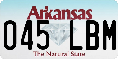 AR license plate 045LBM