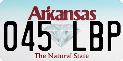 AR license plate 045LBP