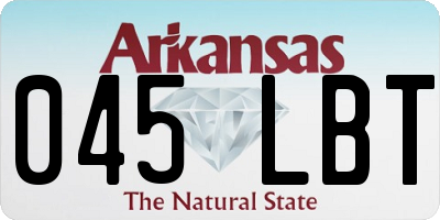 AR license plate 045LBT
