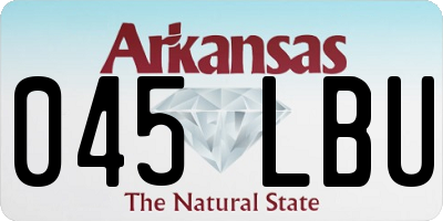 AR license plate 045LBU