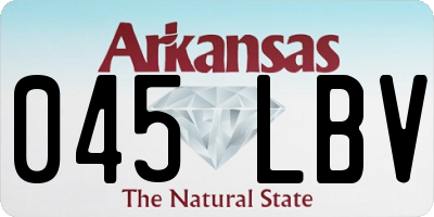 AR license plate 045LBV