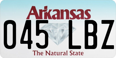AR license plate 045LBZ
