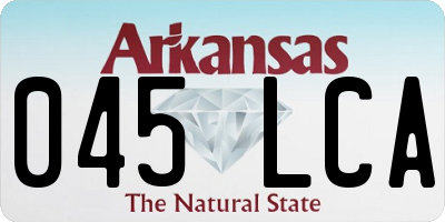 AR license plate 045LCA