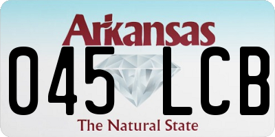 AR license plate 045LCB