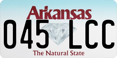 AR license plate 045LCC