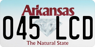 AR license plate 045LCD