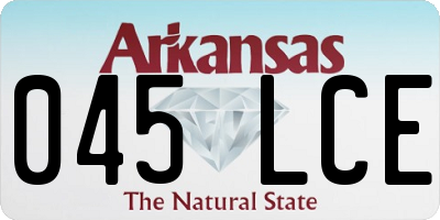 AR license plate 045LCE