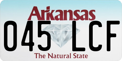 AR license plate 045LCF