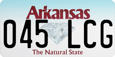 AR license plate 045LCG