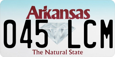 AR license plate 045LCM