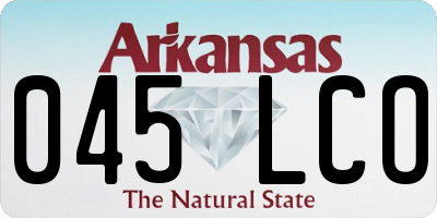 AR license plate 045LCO