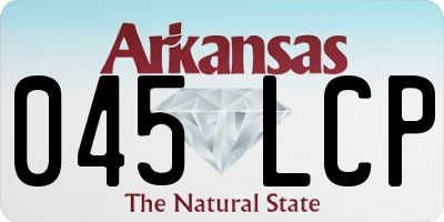 AR license plate 045LCP