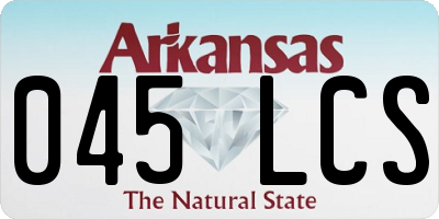 AR license plate 045LCS