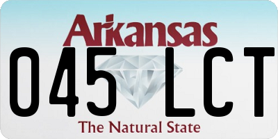 AR license plate 045LCT