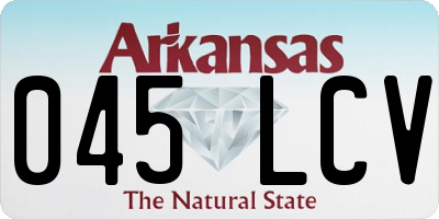 AR license plate 045LCV
