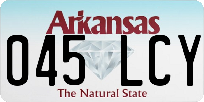 AR license plate 045LCY