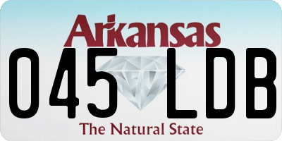 AR license plate 045LDB