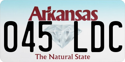 AR license plate 045LDC