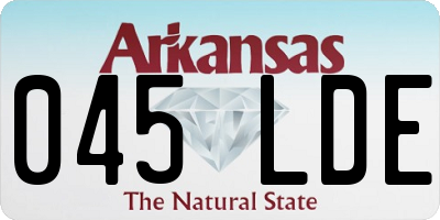 AR license plate 045LDE