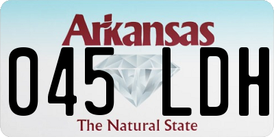 AR license plate 045LDH