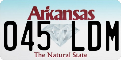 AR license plate 045LDM