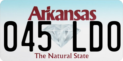 AR license plate 045LDO