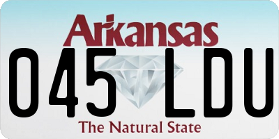 AR license plate 045LDU