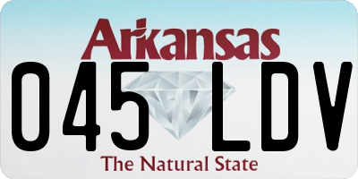 AR license plate 045LDV