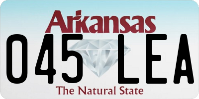 AR license plate 045LEA