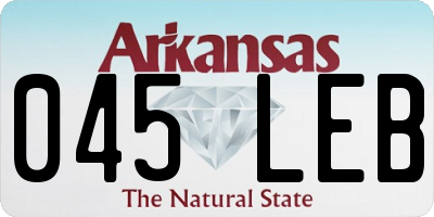 AR license plate 045LEB