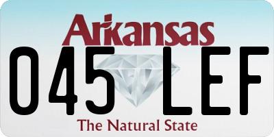 AR license plate 045LEF