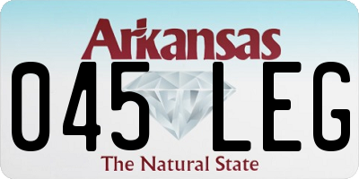 AR license plate 045LEG