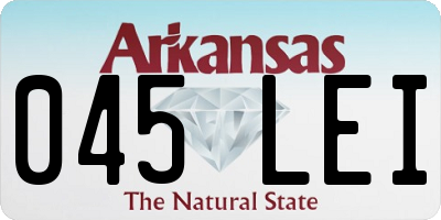 AR license plate 045LEI