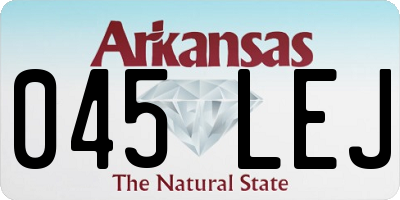 AR license plate 045LEJ
