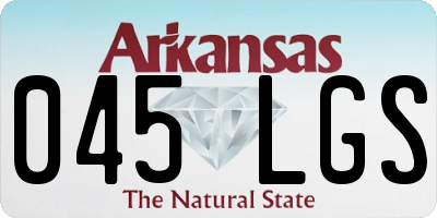 AR license plate 045LGS