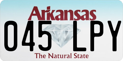 AR license plate 045LPY