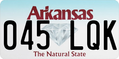 AR license plate 045LQK