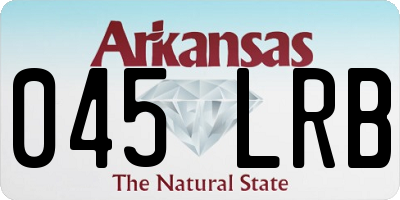 AR license plate 045LRB