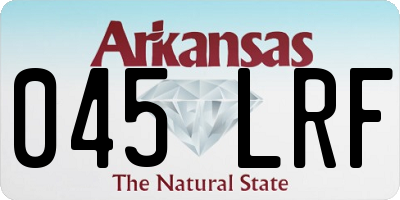 AR license plate 045LRF