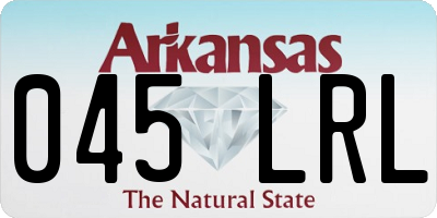 AR license plate 045LRL