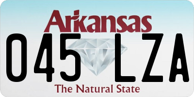 AR license plate 045LZA