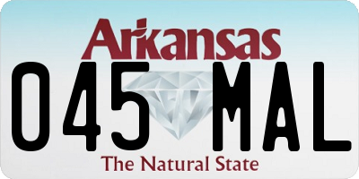 AR license plate 045MAL